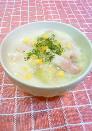 里芋のコーンクリ—ムシチュー♪-レシピのメイン写真