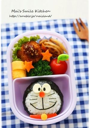 ドラえもんおにぎり＊キャラ弁-レシピのメイン写真