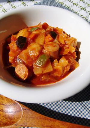野菜たっぷり☆食べるトマトスープ-レシピのメイン写真