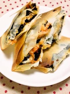 簡単おつまみ♪韓国海苔とキムチーズ焼き-レシピのメイン写真