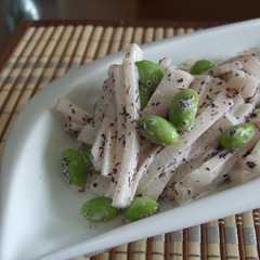 รูปของ 大根と枝豆のゆかりマヨ和え