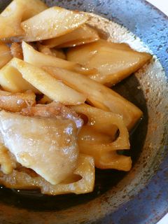 秋から美味しい!ハスと鳥肉の煮物!-レシピのメイン写真