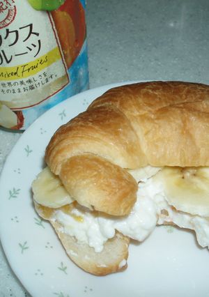 簡単ふるぱん☆クロワッサンサンド-レシピのメイン写真