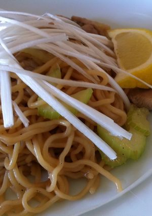 鶏肉とセロリの塩やきそば-レシピのメイン写真