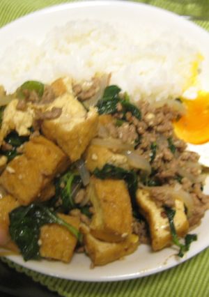 厚揚げヘルシーガパオ（タイ風バジル炒め）-レシピのメイン写真