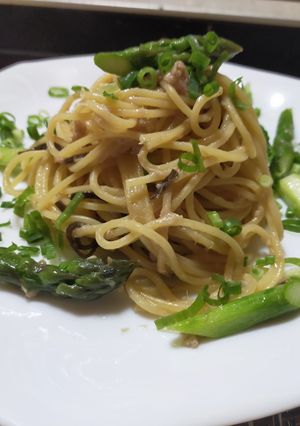 アスパラのバタぽんパスタ-レシピのメイン写真