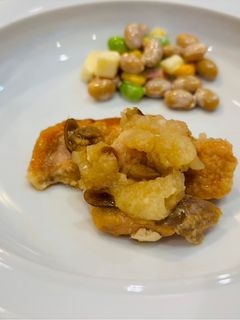 保育園給食★鮭のなめこあんかけ-レシピのメイン写真