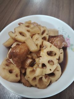 れんこんとごぼう天の煮物-レシピのメイン写真