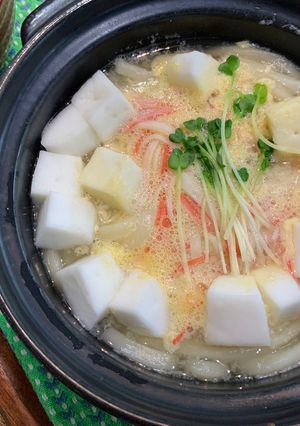 かに玉はんぺんうどん　夜食や歯の矯正中に-レシピのメイン写真