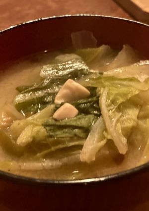 継ぎ足し白菜と白ねぎの味噌汁-レシピのメイン写真