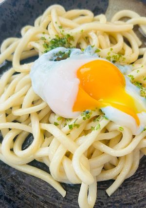 もろ味噌で味付け釜玉うどん🥚-レシピのメイン写真