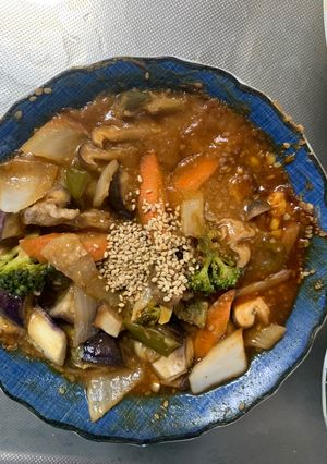 洋風梅クリーム金平味回鍋肉風甘酢酢豚-レシピのメイン写真