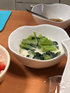 小松菜のミルク煮-レシピのメイン写真
