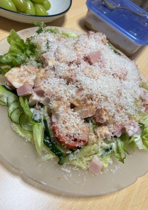 カツオ節のシーザーサラダ-レシピのメイン写真