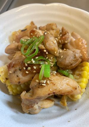 チキンとコーンのガリバター-レシピのメイン写真