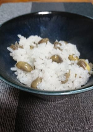 新米で黒豆ご飯-レシピのメイン写真