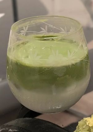 簡単　ダルゴナ風(？)抹茶ラテ-レシピのメイン写真