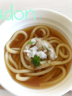 なめ茸と大根おろしで温かうどん-レシピのメイン写真