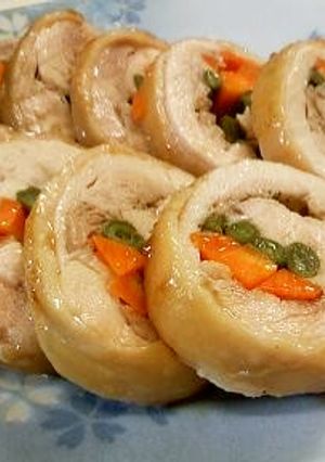 レンジで時短のチキンロール-レシピのメイン写真