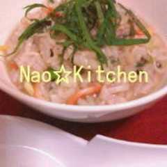 รูปของ さっぱりやさしい雑穀米のポン酢雑炊☆