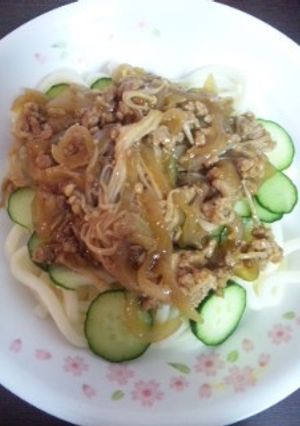 濃いめがうまいぞ！挽き肉うどん★-レシピのメイン写真