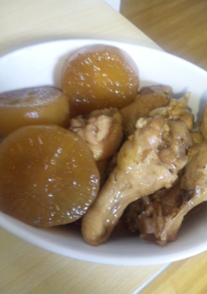 簡単☆手羽元と大根の煮物-レシピのメイン写真