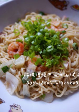 梅味噌焼きちゃんぽん-レシピのメイン写真