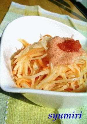 チーズ風味シャキシャキ野菜の明太子サラダ-レシピのメイン写真