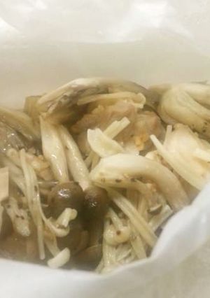 簡単！　鶏ときのこのつつみ蒸し-レシピのメイン写真