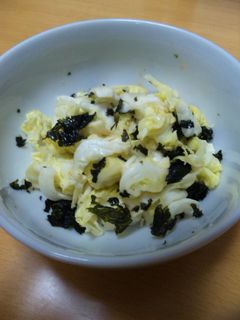 温キャベツの韓国海苔あえ-レシピのメイン写真