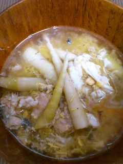 タケノコと鯖缶の味噌汁-レシピのメイン写真