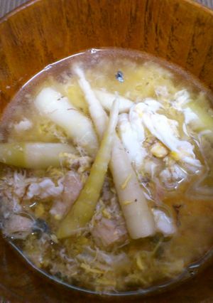 タケノコと鯖缶の味噌汁-レシピのメイン写真