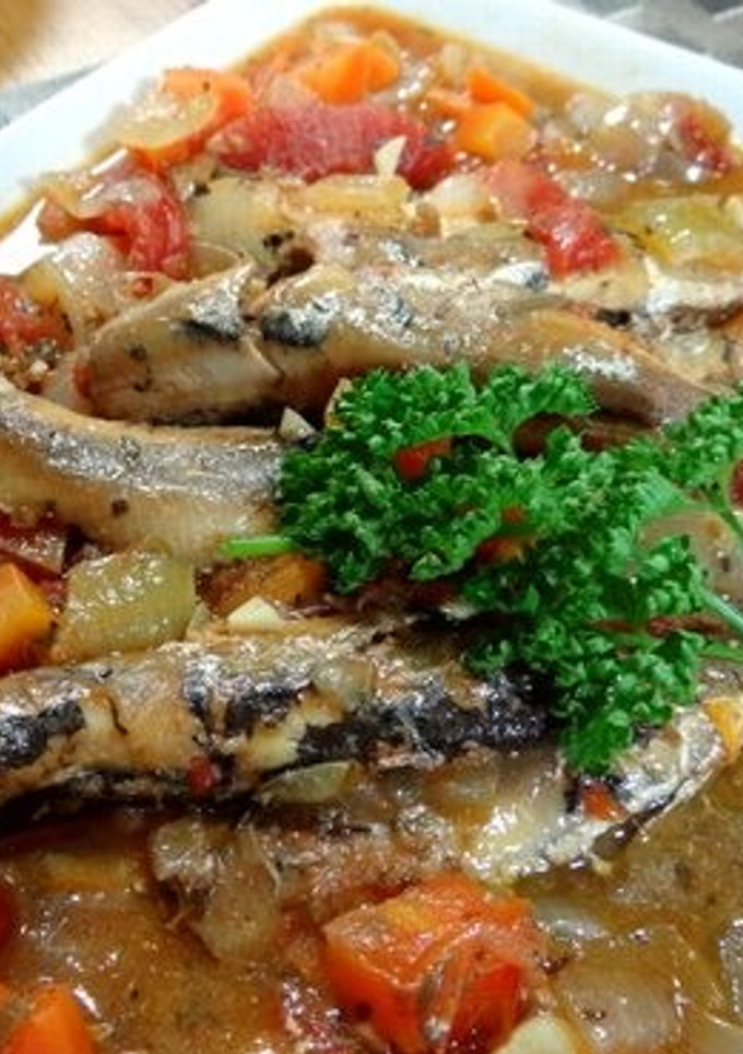 骨まで食べれるイワシと野菜のトマト煮-レシピのメイン写真
