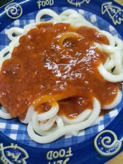 ミートソースうどん(´ω`*)-レシピのメイン写真