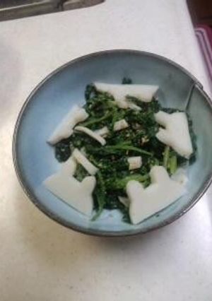 かまぼこと大根葉の胡麻和え-レシピのメイン写真