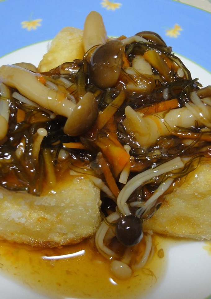 揚げ豆腐のきのこあんかけ-レシピのメイン写真