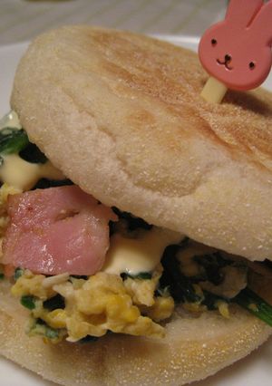 ふわタマ　ポパイサンド-レシピのメイン写真
