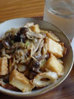 厚揚げとしめじの味噌チーズ炒め-レシピのメイン写真