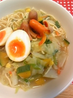 カレー味玉♪ちゃんぽん-レシピのメイン写真