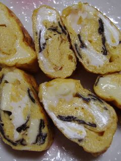 チーズと海苔の卵焼き-レシピのメイン写真