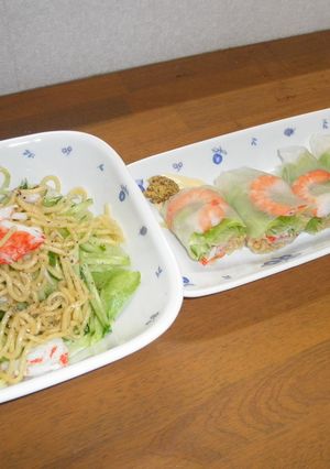 ラーメン生春巻き-レシピのメイン写真