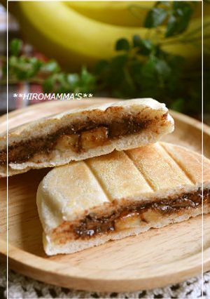 バナナとチョコのホットサンドマフィン♡-レシピのメイン写真