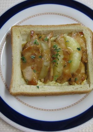 食パンでおかずパン パイナップルチキン-レシピのメイン写真