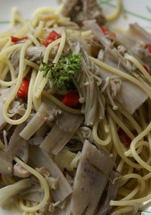 秋のれんこんパスタ-レシピのメイン写真