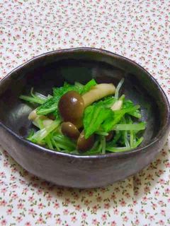 しめじと水菜de大人のおひたし-レシピのメイン写真