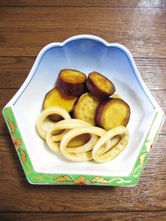 いかとサツマイモの煮物-レシピのメイン写真