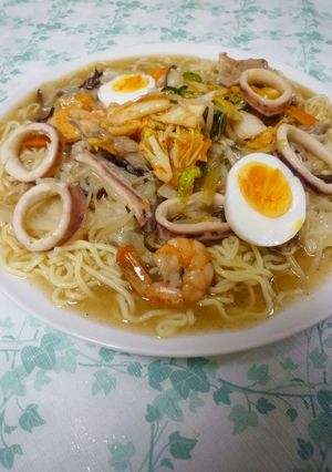 あんかけ海鮮キムチのせちゃんぽん-レシピのメイン写真