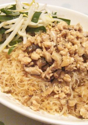 台湾風～肉みそ焼きビーフン（炒米粉）-レシピのメイン写真