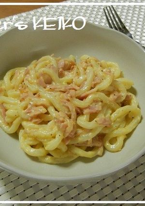 カルボうどん-レシピのメイン写真