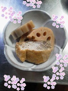 簡単優旨♪厚揚げとレンコンの煮物-レシピのメイン写真